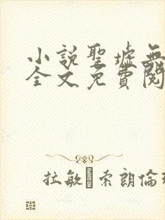 小说圣墟无弹窗全文免费阅读