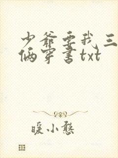 少爷要我三年抱俩穿书txt
