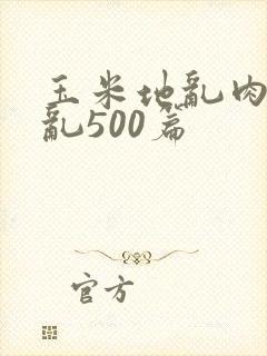 玉米地乱肉合集乱500篇