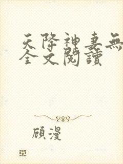 天降神妻无删减全文阅读