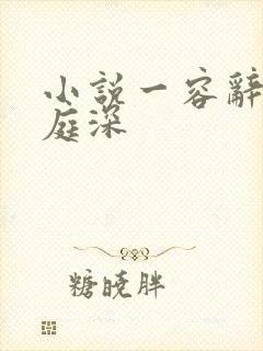 小说一容辞,封庭深