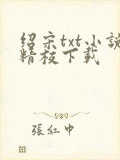 绍宋txt小说精校下载封面
