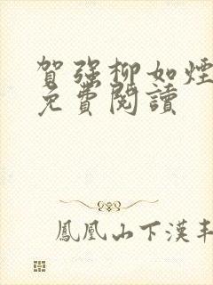 贺强柳如烟小说免费阅读