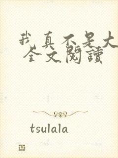 我真不是大反派 全文阅读