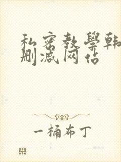 私密教学韩漫无删减网站