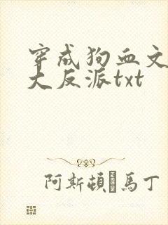 穿成狗血文中的大反派txt
