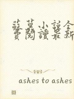 苏莫小说全文免费阅读最新章节