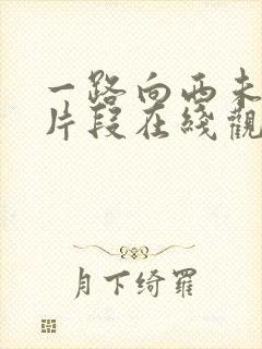 一路向西未删减片段在线观看封面