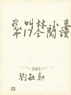 我叫林小喜,今年17全阅读全文txt封面