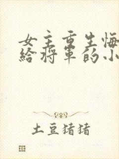 女主重生悔过嫁给将军的小说封面