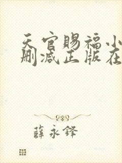 天官赐福小说无删减正版在线阅读