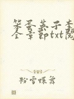 笨蛋英子李力雄全章节txt阅读