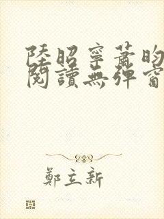 陆昭宁萧昀免费阅读无弹窗