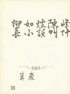 柳如烟陈峰季博长小说叫什么名封面