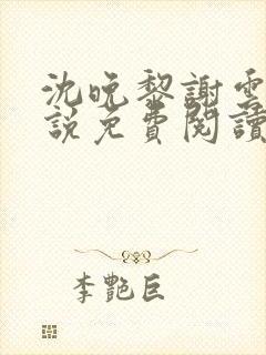 沈晚黎谢云迟小说免费阅读