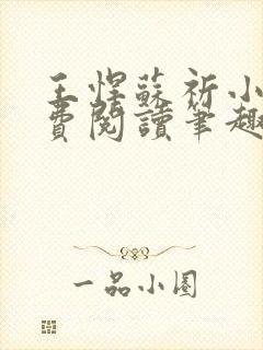 王悍苏祈小说免费阅读笔趣阁最新封面