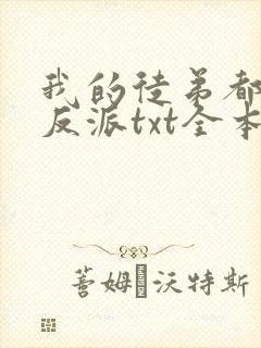 我的徒弟都是大反派txt全本小说封面