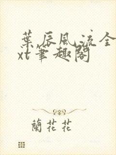 叶辰风流全文txt笔趣阁