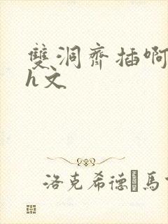 双洞齐插啊不要h文