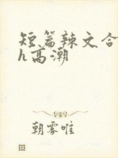 短篇辣文合集高h高潮