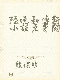 陆晚和傅靳洲的小说免费阅读