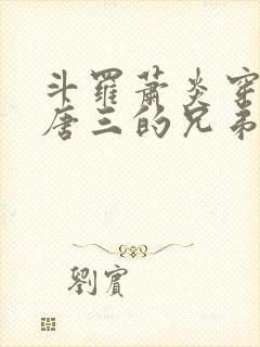 斗罗萧炎穿越成唐三的兄弟