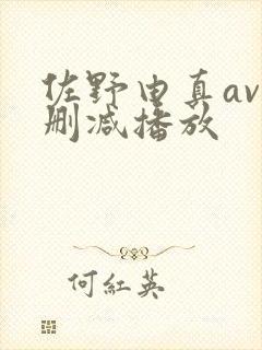 佐野由真av无删减播放