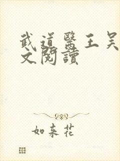 武道医王吴东全文阅读