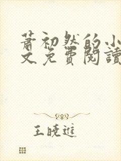 萧初然的小说全文免费阅读封面