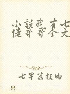 小说我有七个大佬哥哥全文