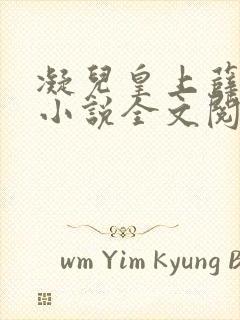 凝儿皇上薛贵妃小说全文阅读