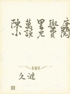 陈万里与唐嫣然小说免费阅读封面