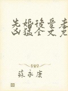 先婚后爱老公很凶猛全文免费阅读