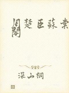 周楚臣苏棠笔趣阁封面