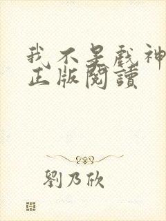 我不是戏神小说正版阅读