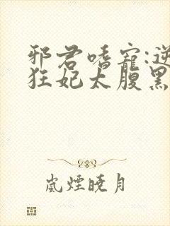 邪君嗜宠:逆天狂妃太腹黑