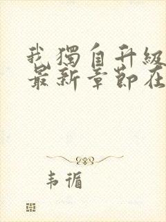 我独自升级小说最新章节在线阅读封面