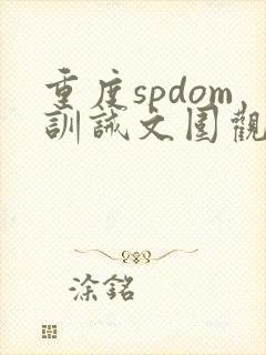 重度spdom训诫文围观