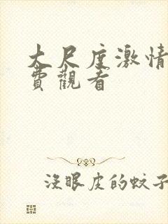 大尺度激情戏免费观看封面