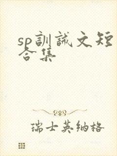 sp训诫文短篇合集