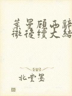 叶曼顾西辞许见微后续大结局