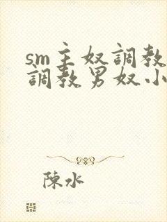 sm主奴调教:调教男奴小说