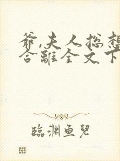 爷,夫人总想要合离全文下载