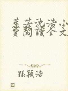 叶芳沈浩小说免费阅读全文最新章节封面