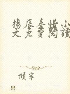 杨辰秦惜小说全文免费阅读无弹窗