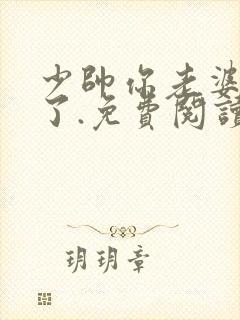 少帅你老婆又跑了.免费阅读封面