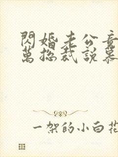 闪婚老公竟是亿万总裁说慕珂瑶