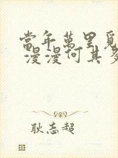 当年万里觅封侯 漫漫何其多