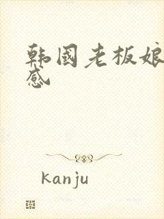 韩国老板娘的绣感