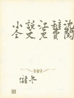 小说江稚沈卿尘全文免费阅读封面